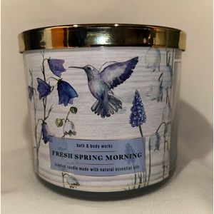 Bath & Body Works - Fresh Spring Morning - 3 Wick Candle - Never Used